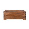 Greenspot Wooden Planter Box, Outdoor, 100 x 35 cm L x W x H, Large Rectangular Planter, for Patio or Balcony, Timber Rosewood Brown view 3