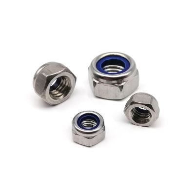 M2.5–M16 DIN 985 316/A4 Stainless Steel Hex Nylon-Insert Lock Nuts, 2/5/10/50-Pack (M10, 5-Pack)