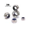 M2.5–M16 DIN 985 316/A4 Stainless Steel Hex Nylon-Insert Lock Nuts, 2/5/10/50-Pack (M10, 5-Pack) view 2