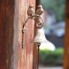 WIPPWER Cast-Iron Wall Doorbell, Bronzed Bell Chime view 1
