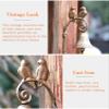 WIPPWER Cast-Iron Wall Doorbell, Bronzed Bell Chime view 3