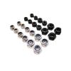 M3.5 Black 304 Stainless Steel Hex Lock Nuts with Nylon Insert, 25-Pack view 3