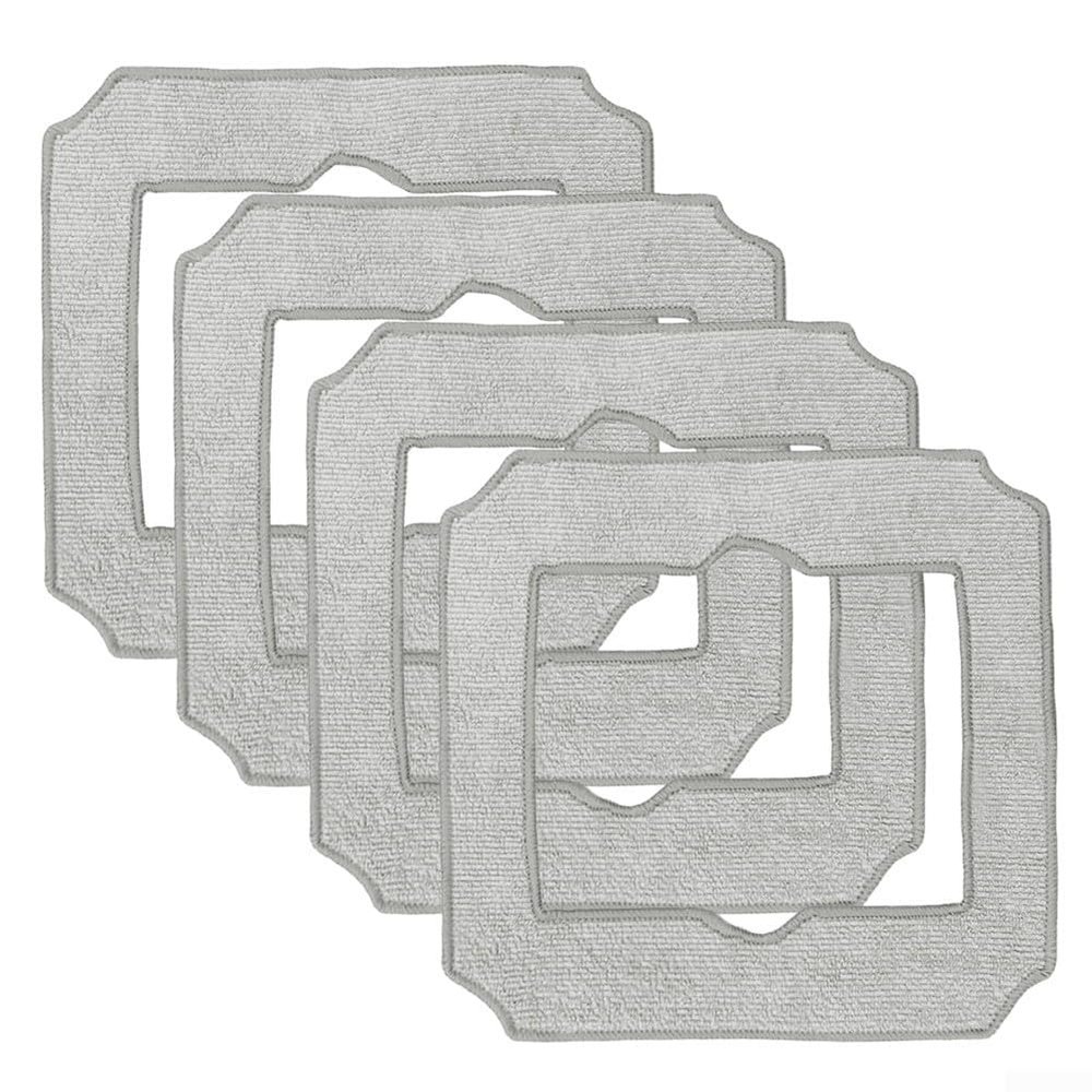 Mop Pad Set for Ecovacs Winbot Mini, 4/10-Pack for Deep Cleaning Windows and Corners (4-Pack)