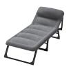 SUREK Portable Folding Steel Camping Cot, Height-Adjustable, 70 cm Wide view 1