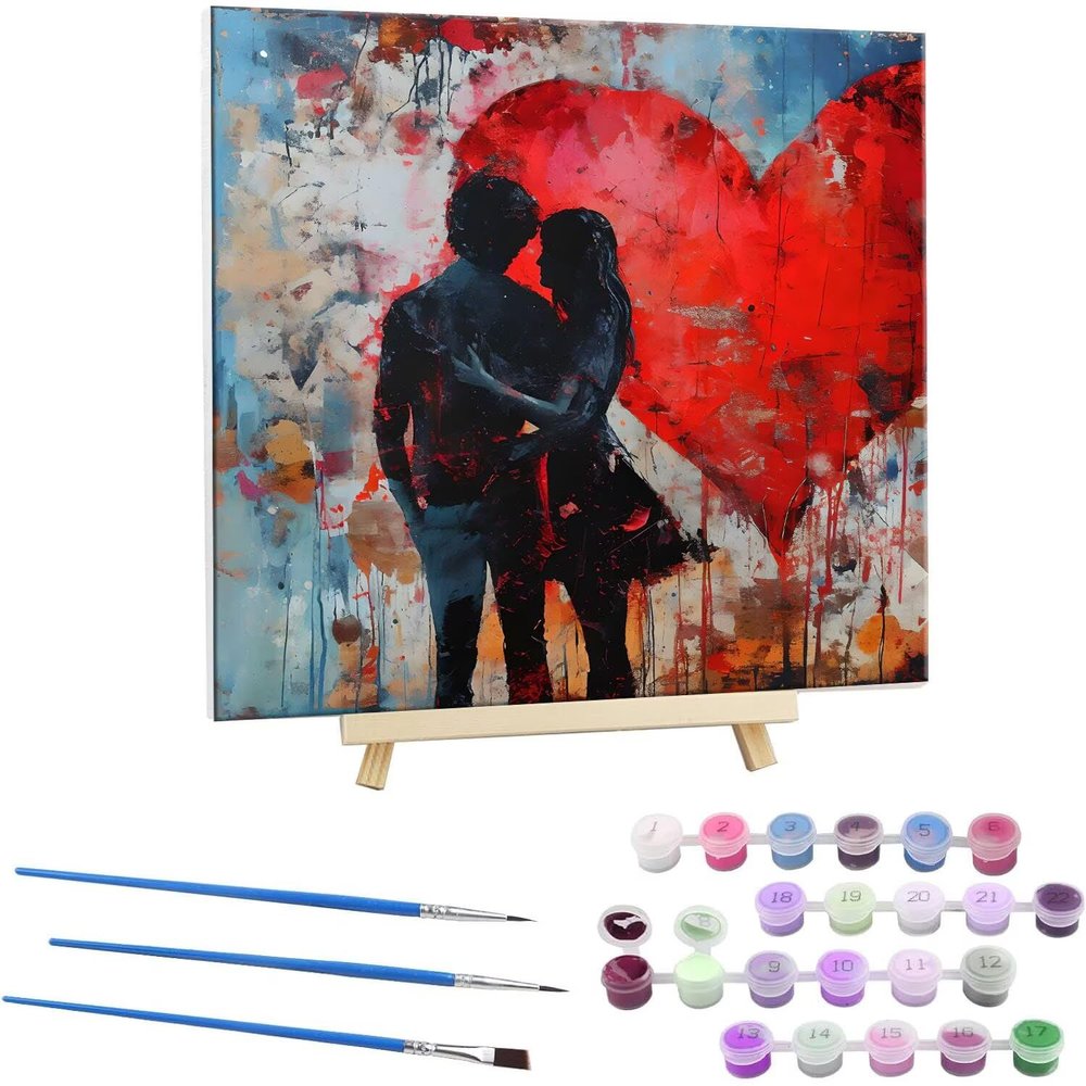 Paint by Numbers Kit with Frame for Adults and Kids, 55 x 55 cm, N-708