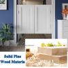Vintage Blue Self-Closing Swing Door, W100 x H100 cm view 3