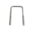 CLENEA 1-Piece M6/M8 201 Stainless Steel Square U-Bolt, M8 x 25 x 100 mm view 4