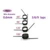SellGood Metal Springs, 10-Piece Torsion Spring Set, 0.6 mm Wire, 60/90/120/180° Angles, V-Shaped (120 Degrees, 3 LAPS_5MM) view 2