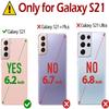 GLANDOTU Phone Case for Samsung Galaxy S21 5G, PU Leather Folio Case with Magnetic Closure, Dustproof, Card Slots, Foldable Stand, Blue Eyes view 2