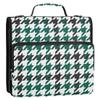 Modern Houndstooth 3-Ring Binder, Durable, Black view 1