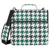 Modern Houndstooth 3-Ring Binder, Durable, Black view 2