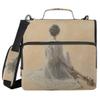 Elegant Beige 3-Ring School Binder with Two Adjustable Straps view 2