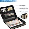 Elegant Beige 3-Ring School Binder with Two Adjustable Straps view 4