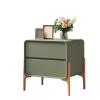 Modern Farmhouse Nightstand Set with Drawer, Green Finish view 1