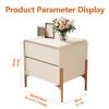 Modern Farmhouse Nightstand Set with Drawer, Green Finish view 3