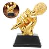 Sosoport 4-Piece Microphone Trophies for Singing Competitions view 3