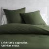 DuvetNova 4-Piece Duvet Cover Set, 135 x 200 cm, Green/Dark Green view 3
