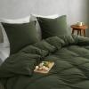 DuvetNova 4-Piece Duvet Cover Set, 135 x 200 cm, Green/Dark Green view 4
