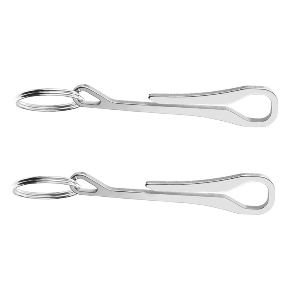 Stainless Steel Pocket Clip for Keys and Small Items