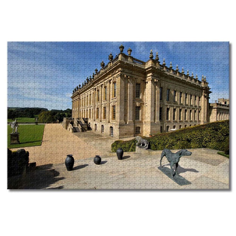 Chatsworth House, Derbyshire, England Puzzle for Adults and Children, 2,000 Pieces, 70 x 100 cm
