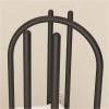 SPXTOM Iron Hanger Storage Rack with 4 Casters, Double-Sided, Gold, 30 x 35 x 130 cm view 3