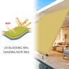 Balcony Shade Sail 180 x 220 cm, 98% UV Protection, Light Gray view 3