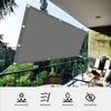Balcony Shade Sail 180 x 220 cm, 98% UV Protection, Light Gray view 4