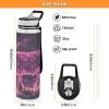 KLL Tritan Plastic Water Bottle, Leakproof, for Bicycles, 1.2 L, Burgundy view 3
