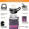 KLL Tritan Plastic Water Bottle, Leakproof, for Bicycles, 1.2 L, Burgundy view 4