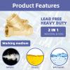 Brass Y-Type Check Valve, 1 3/4 NPT, Heavy-Duty Explosion-Protected Design, One-Way Flow Control with Pipe Adapter view 3