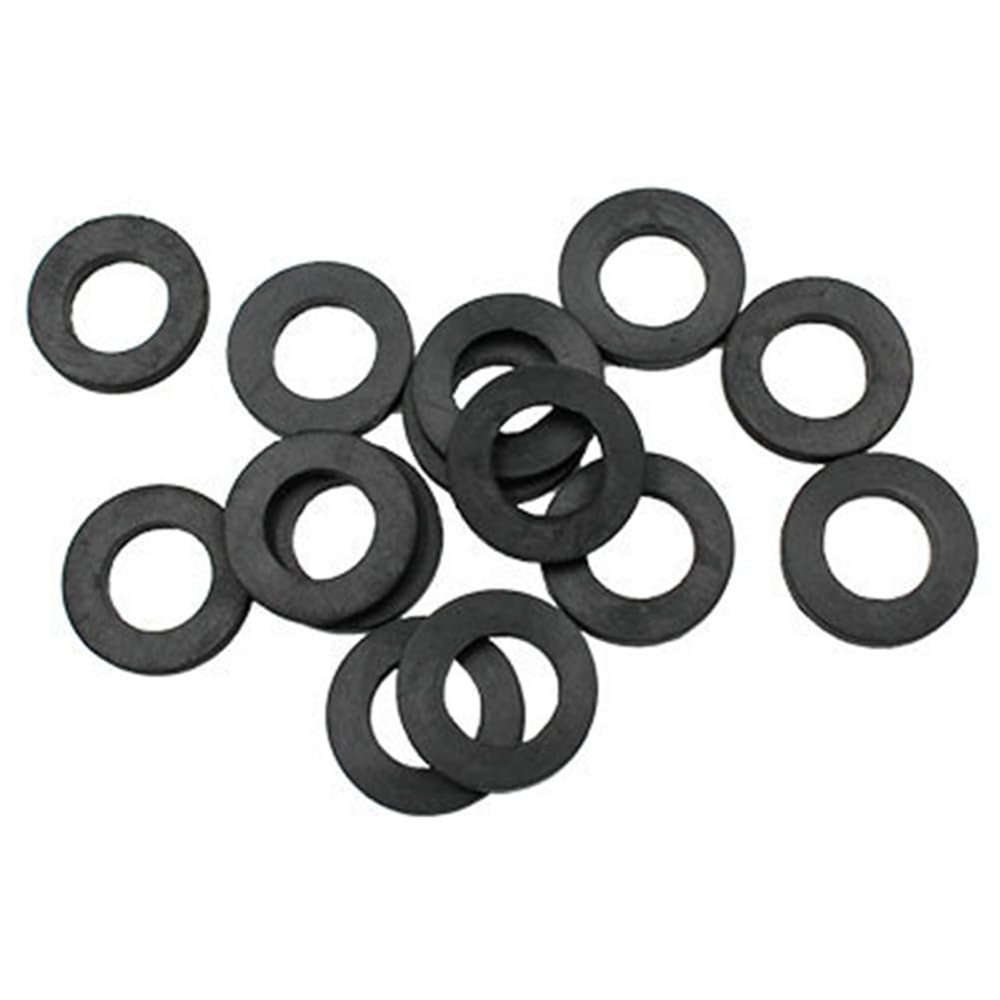 Qerwsdty M6 Black Flat Plastic and Rubber Washers