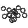 Qerwsdty M6 Black Flat Plastic and Rubber Washers view 1
