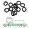 Qerwsdty M6 Black Flat Plastic and Rubber Washers view 4