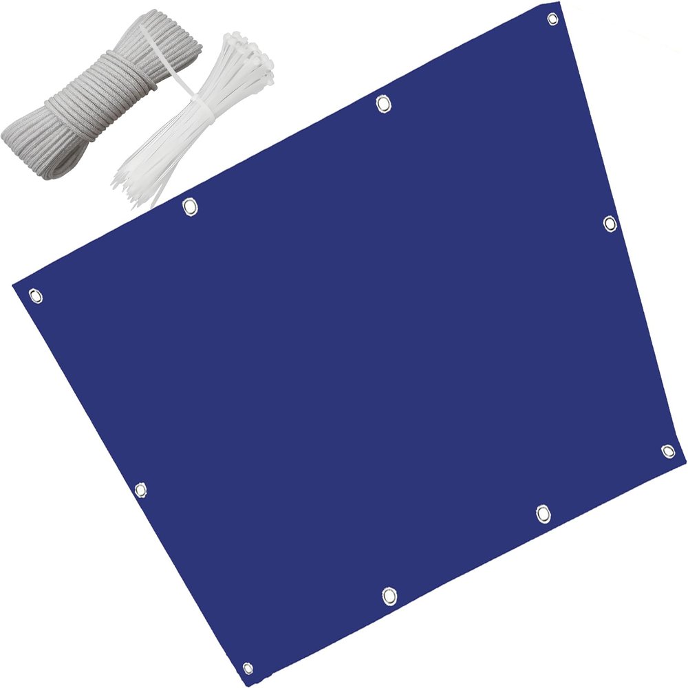 1.4 x 5.5 m Garden Shade Sail, Dark Blue