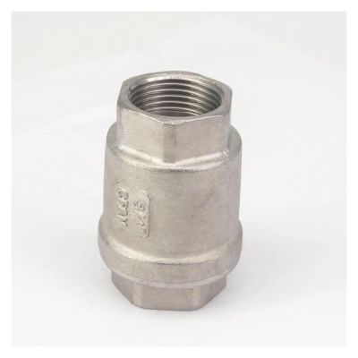 FQHIDMOMX DN20 3/4" BSP Female-Thread 304 Stainless Steel Inline Spring Check Valve, 229 PSI
