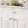 FURNIWARE 10-Pack Crystal Cabinet Knobs, Gold, 34.2 mm Diamond Drawer Knobs view 2
