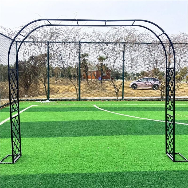 Iron Garden Arch for Outdoor Use, 140 x 230 cm, White