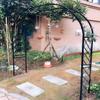 Iron Garden Arch for Outdoor Use, 140 x 230 cm, White view 2