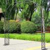 Iron Garden Arch for Outdoor Use, 140 x 230 cm, White view 3