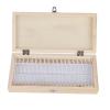 50-Piece Wooden Microscope Slide Storage Box for Biology Students view 1