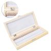 50-Piece Wooden Microscope Slide Storage Box for Biology Students view 4