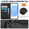SHIELDON Genuine Leather Case for Galaxy S25 Edge 6.7" 5G 2025, Litchi Black view 3