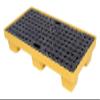 Drum Spill Containment Platform, Yellow and Black Polyethylene Pallet view 1