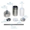 LWDXMYKW High-Precision 100 mL Hydrothermal Autoclave Reactor with PTFE Chamber view 3