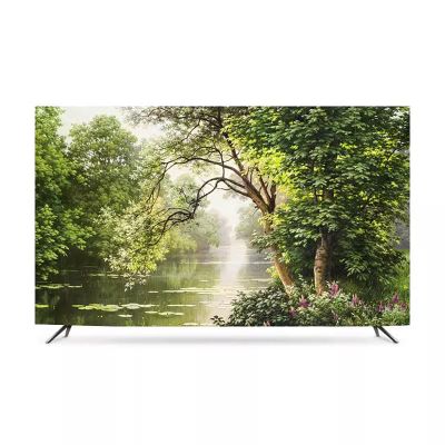 XMYAN Smooth Natural Landscape Dustproof TV Cover, Universal Polyester Art Print, 32–86 in, 37 in