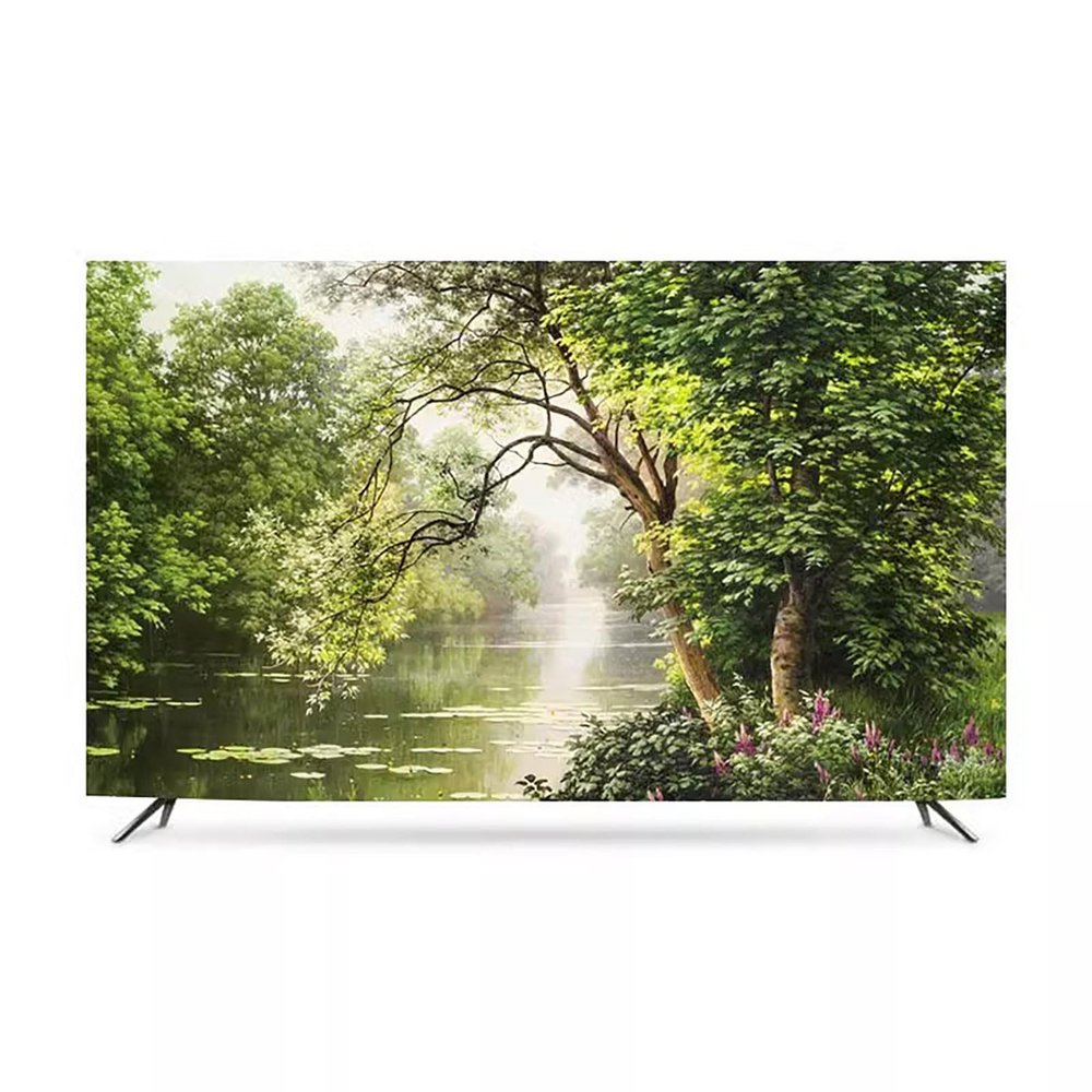 XMYAN Smooth Natural Landscape Dustproof TV Cover, Universal Polyester Art Print, 32–86 in, 37 in