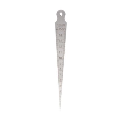 POOIQX 115 mm Stainless Steel Wedge Feeler Gauge for Small Holes and Slots