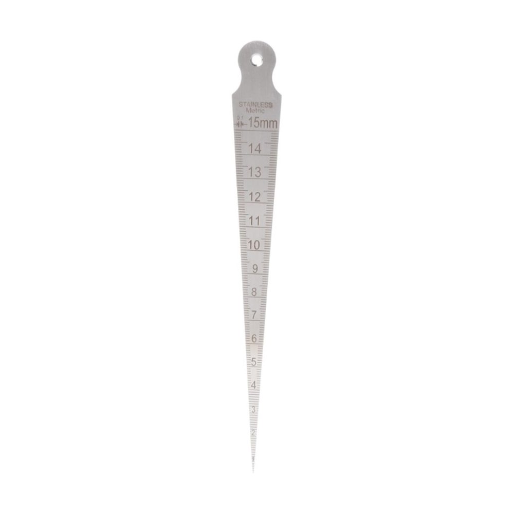 POOIQX 115 mm Stainless Steel Wedge Feeler Gauge for Small Holes and Slots