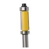 1-Piece 8 mm Shank Flush Trim Router Bit with Top and Bottom Bearings view 1