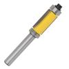 1-Piece 8 mm Shank Flush Trim Router Bit with Top and Bottom Bearings view 4